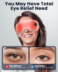 Azang eye mask temperature dial close-up highlights three adjustable heat levels.