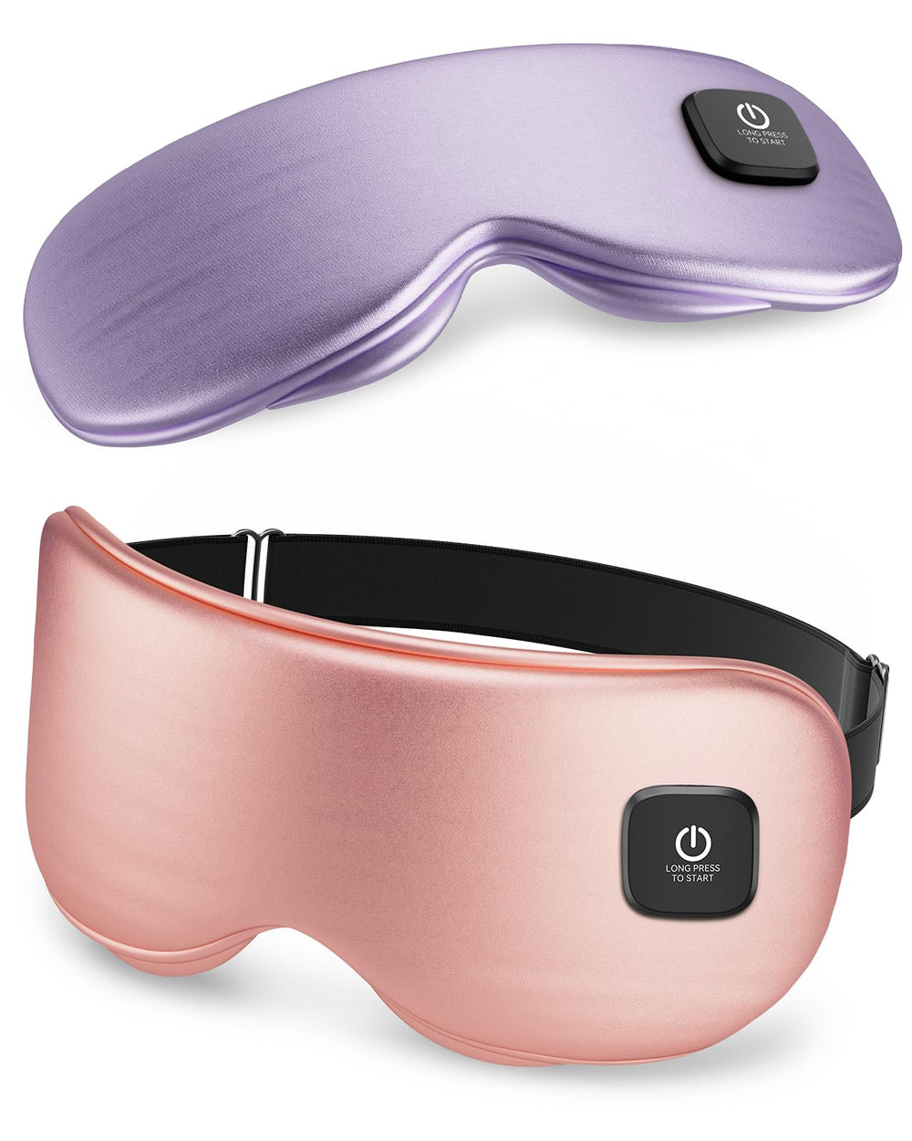 Azang heated eye mask cordless rose pink for travel comfort