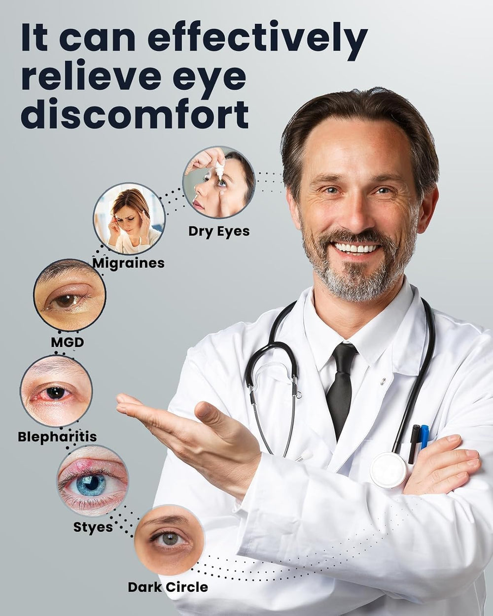 Azang heated eye mask three temperature modes for personalized comfort.