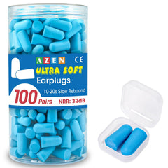 AZEN paquete frontal 100 pares mostrando cantidad y color lake blue, ahorro inmediato
