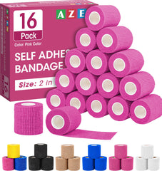 AZEN pack frontal con 16 rollos rosa mostrando cantidad y presentación práctica