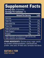 B&B GLOBAL etiqueta nutricional con 12g de proteína por porción visible