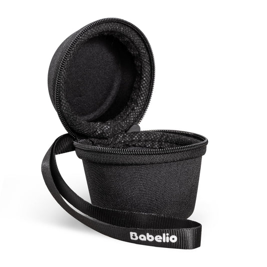 Funda Babelio para Pocket Mini, transporte seguro en viaje con diseño textil negro