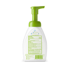 Babyganics textura de espuma, muestra espuma ligera y fácil aplicación