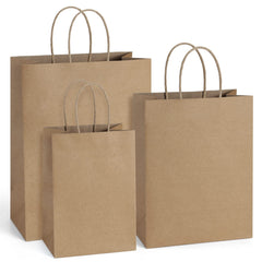 BagDream bolsa kraft frontal con asas mostrando diseño natural y presentación profesional
