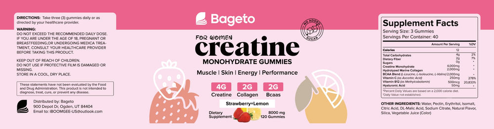 Bageto mujer activa usando gomitas antes de su entrenamiento diario