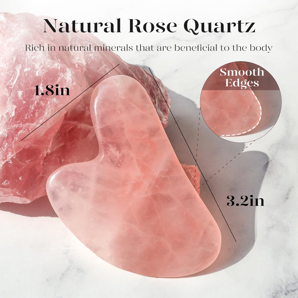 BAIMEI primer plano de textura del cuarzo rosa para masaje refrescante