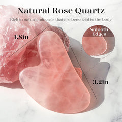 BAIMEI primer plano de textura del cuarzo rosa para masaje refrescante