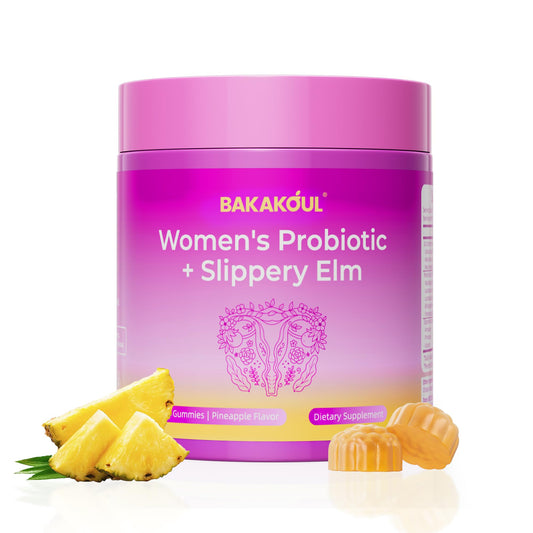 BAKAKOUL feminine probiotics gummies pack for convenient daily use.