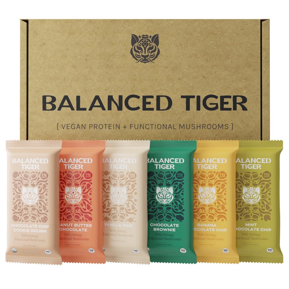 Balanced Tiger barra proteina vegana: snack rápido para energía sostenida.