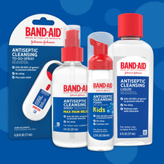 Band-Aid comparación de tamaño junto a reglas, formato 8 oz fácil de almacenar