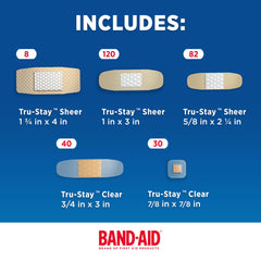 Band-Aid empaque individual listo para llevar en bolsillos y mochilas