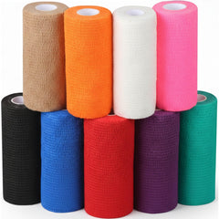 Bandvet Wrap vista frontal del empaque mostrando 9 colores y ventaja de versatilidad