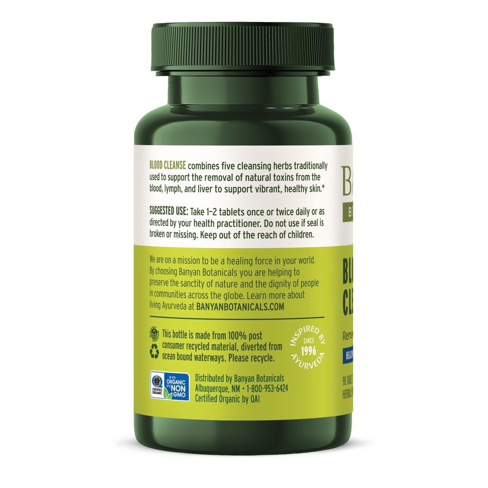 Banyan Botanicals sello USDA Organic indicando certificación y confianza en la pureza del producto