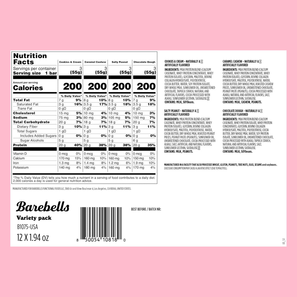 Barebells barras en escena de gimnasio ideal para snack post-entreno