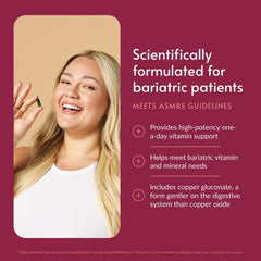 Bariatric Advantage cápsula en primer plano que revela textura fácil de tragar