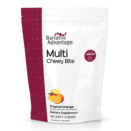 Bariatric Advantage frente del envase mostrando 60 unidades y facilidad de uso