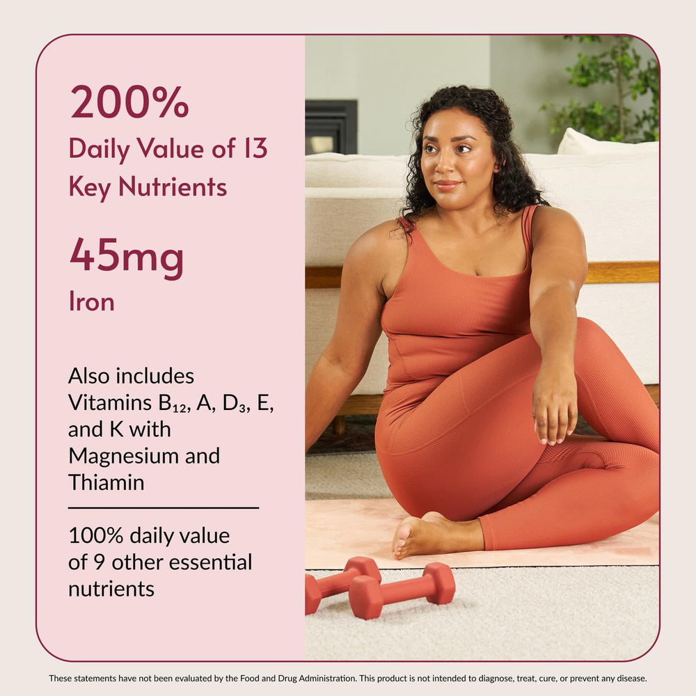 Bariatric Advantage Ultra Multi with Iron packaging highlights gluten-free, non-GMO nutrition