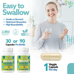 Bariatric Choice cápsula sobre fondo blanco destacando pureza y diseño