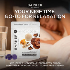 Barker Wellness primer plano textura de gomita mostrando aspecto apetecible