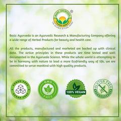 Basic Ayurveda tapón y cierre hermético que garantiza conservación