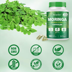 Bcuelov moringa comparación tamaño con monedas indica porción real