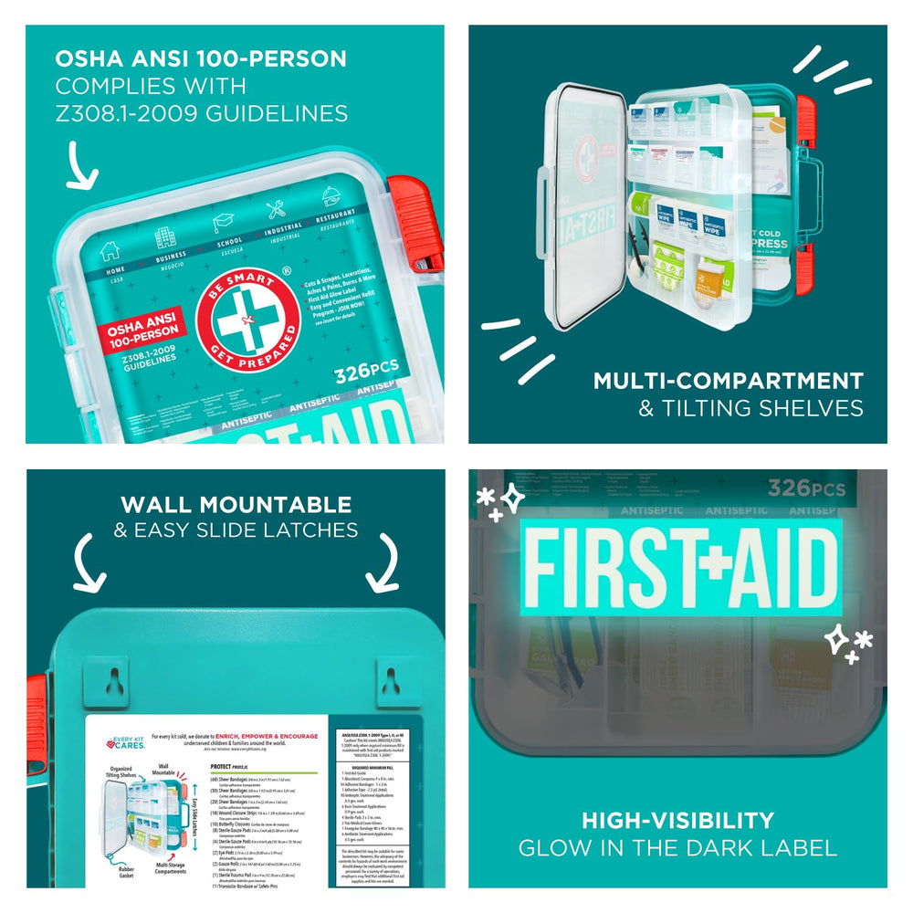 Be Smart Get Prepared estantes inclinados que facilitan identificar suministros