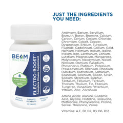 BEAM Minerals ingredientes vegetales crudos destacando origen natural