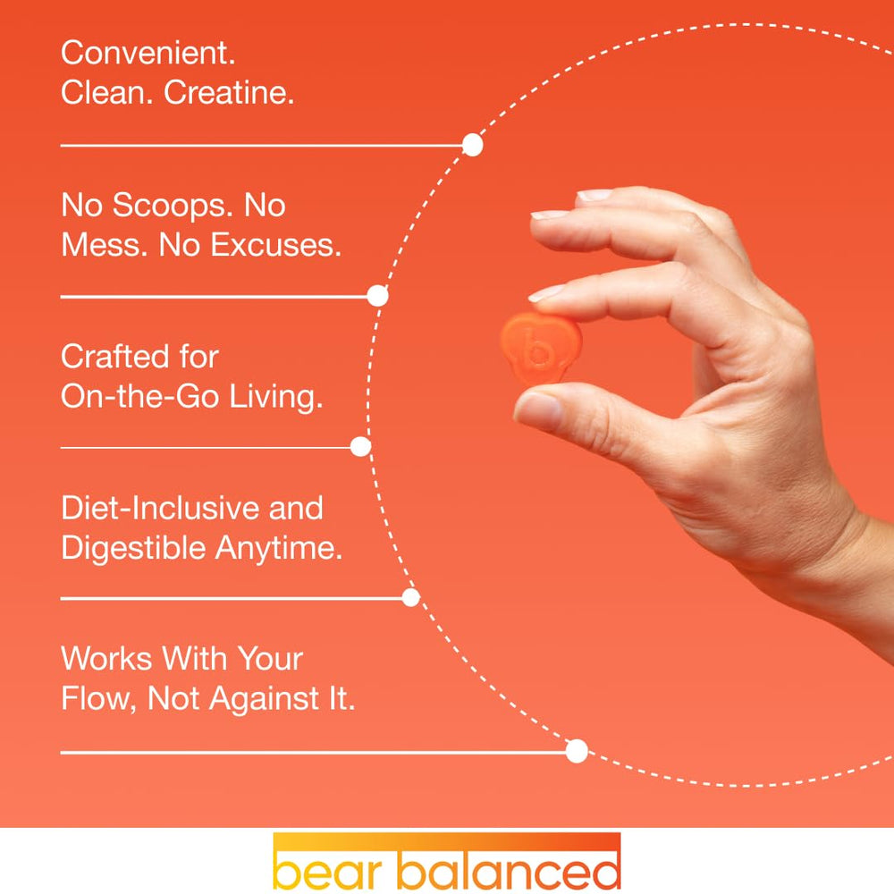 Bear Balanced bolsa abierta con gomitas dentro mostrando cantidad y presentación del producto