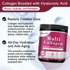 BEAUTIDE polvo con textura fina, listo para mezclar en bebidas.