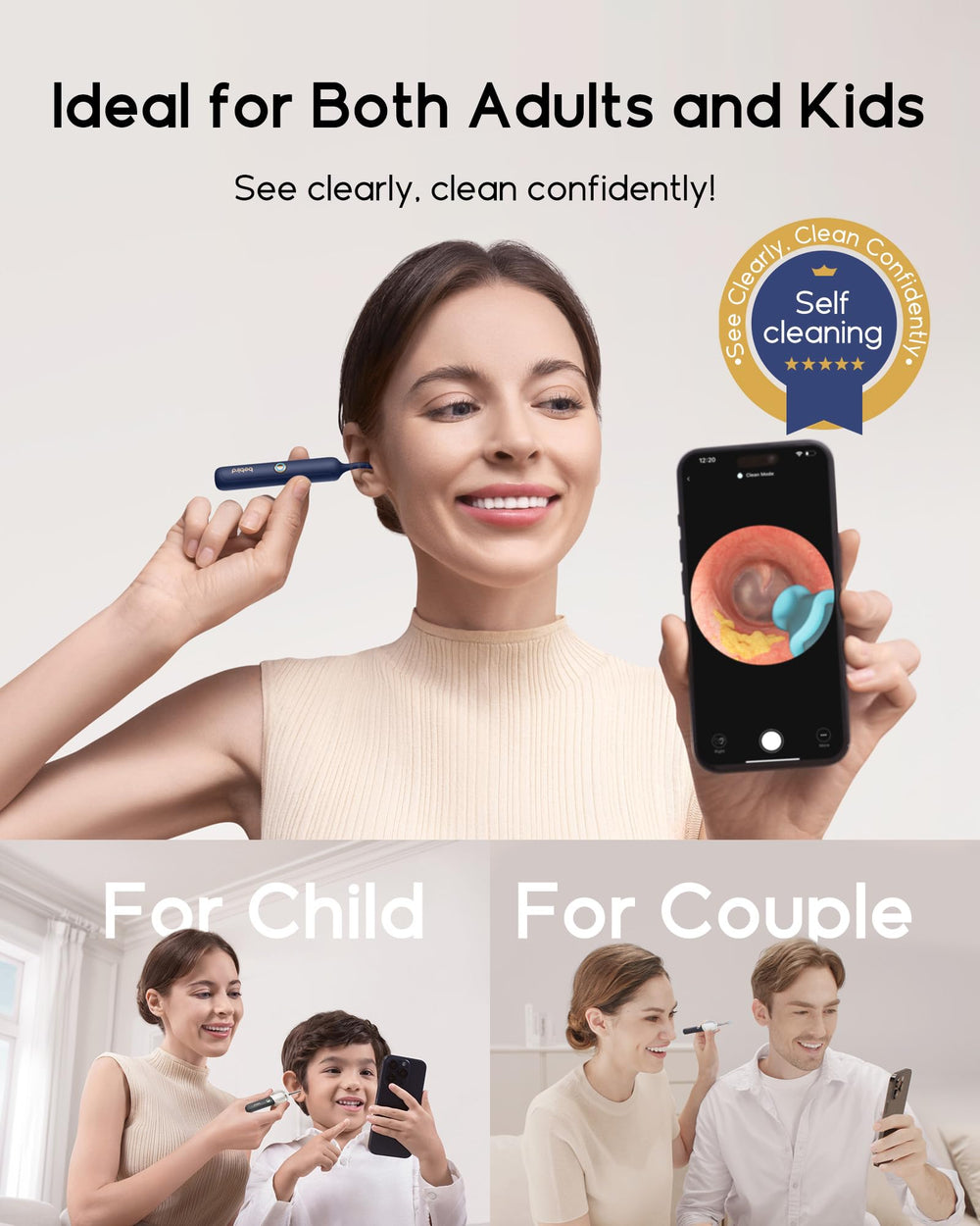 BEBIRD estuche compacto con todos los componentes, transporte seguro en viaje