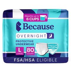 Because paquete frontal 80 unidades, protección nocturna confiable