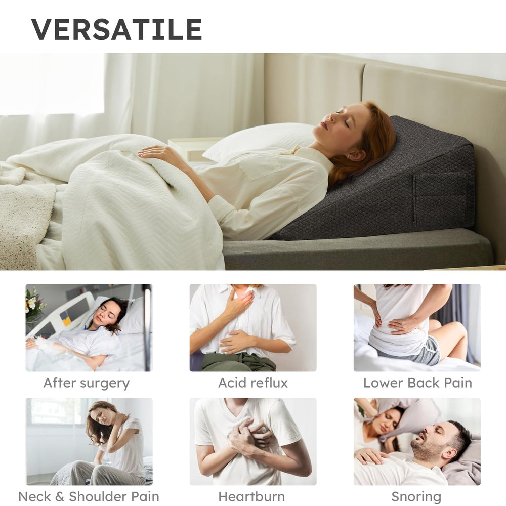 Bedluxe bolsillos laterales guardan teléfono y mando con comodidad