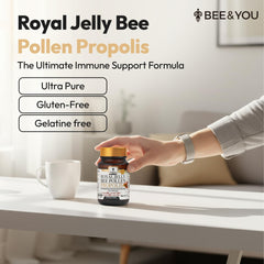 BEE & YOU primer plano de tabletas mostrando textura y fácil consumo