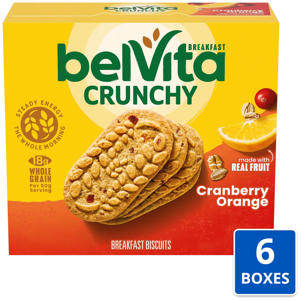 belVita galletas primer plano textura crujiente y granos integrales