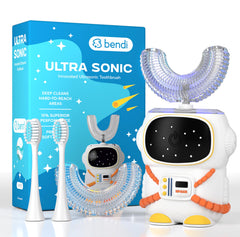 Bendi astronauta frontal mostrando diseño atractivo para motivar cepillado