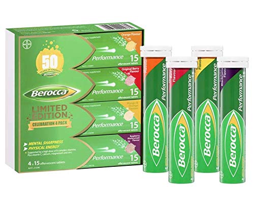 Berocca, caja de edición limitada con 60 tabletas efervescentes para comenzar el día con energía.