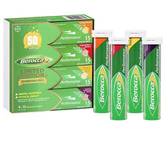 Berocca, caja de edición limitada con 60 tabletas efervescentes para comenzar el día con energía.