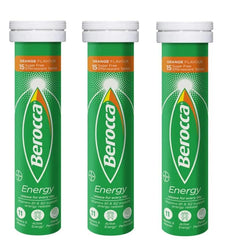 Berocca naranja empaque-frente: presencia atractiva en la estantería