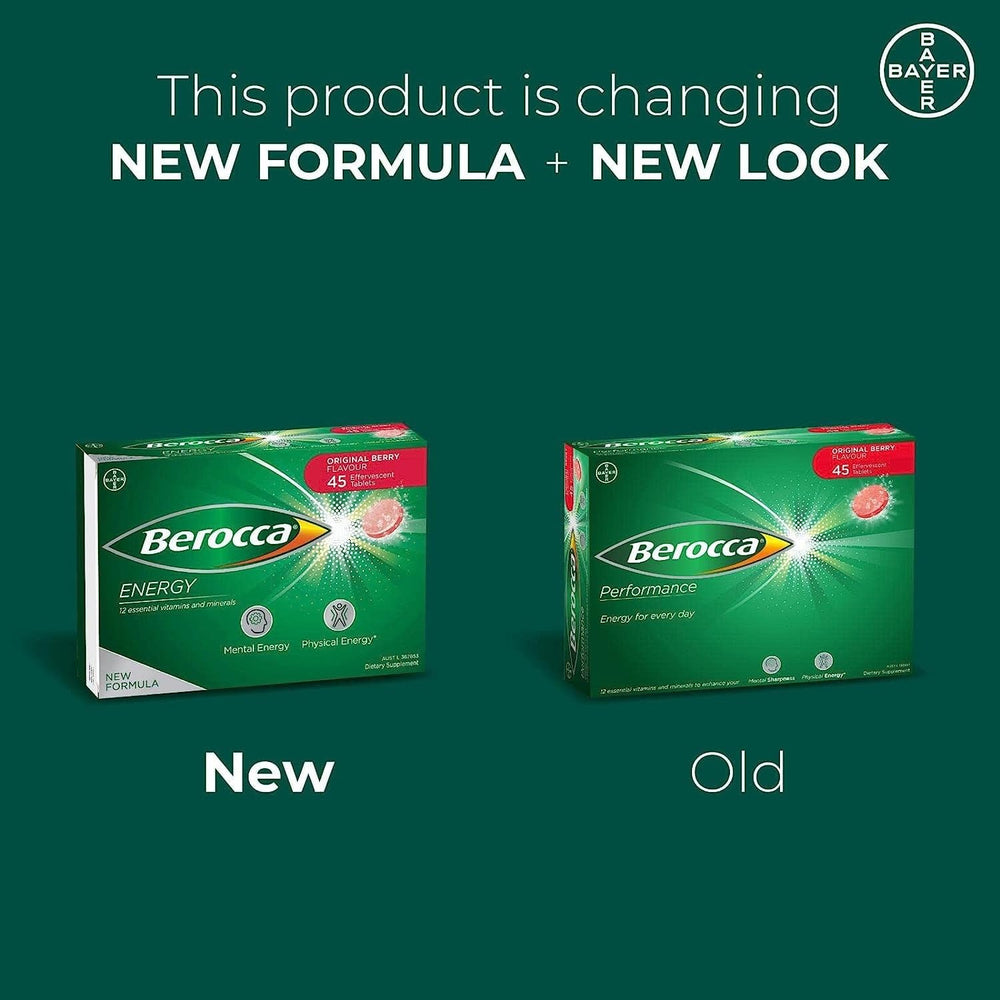 Berocca Performance Original etiqueta sabor frambuesa para refrescar momentos