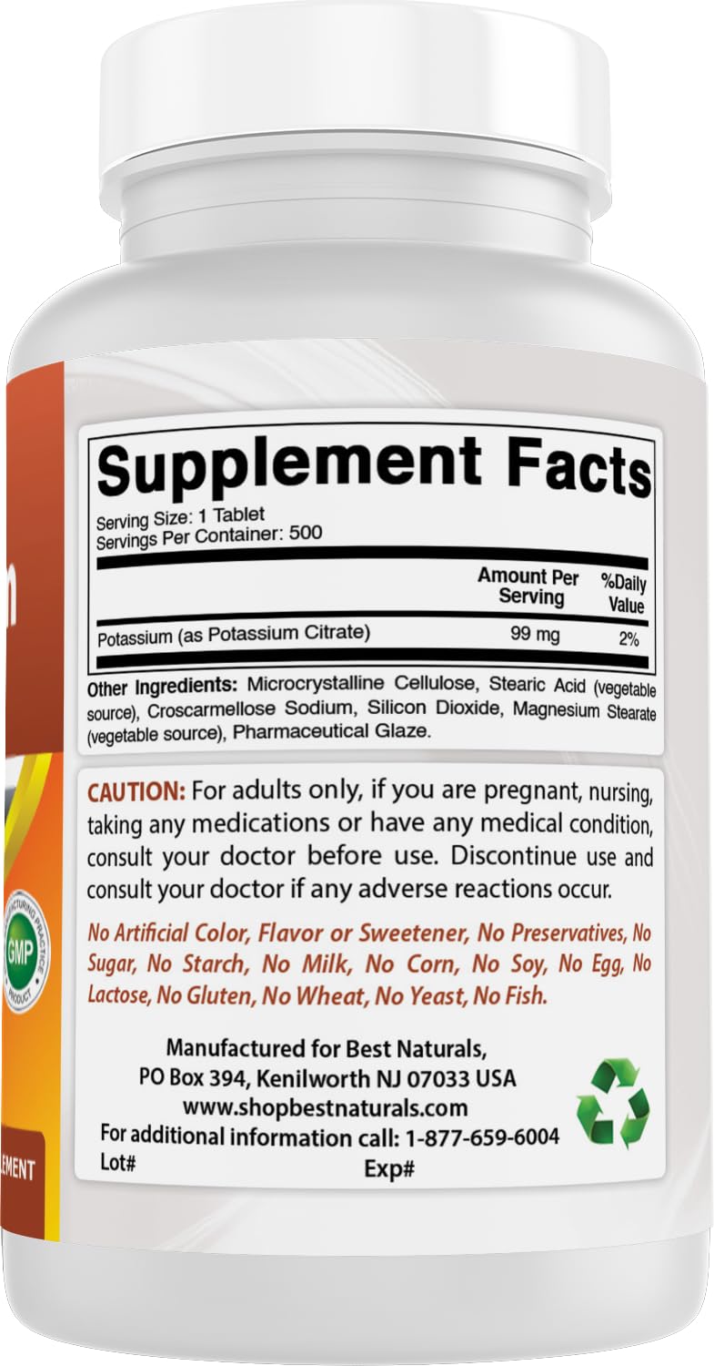 Best Naturals etiqueta lateral con información de ingredientes y pruebas