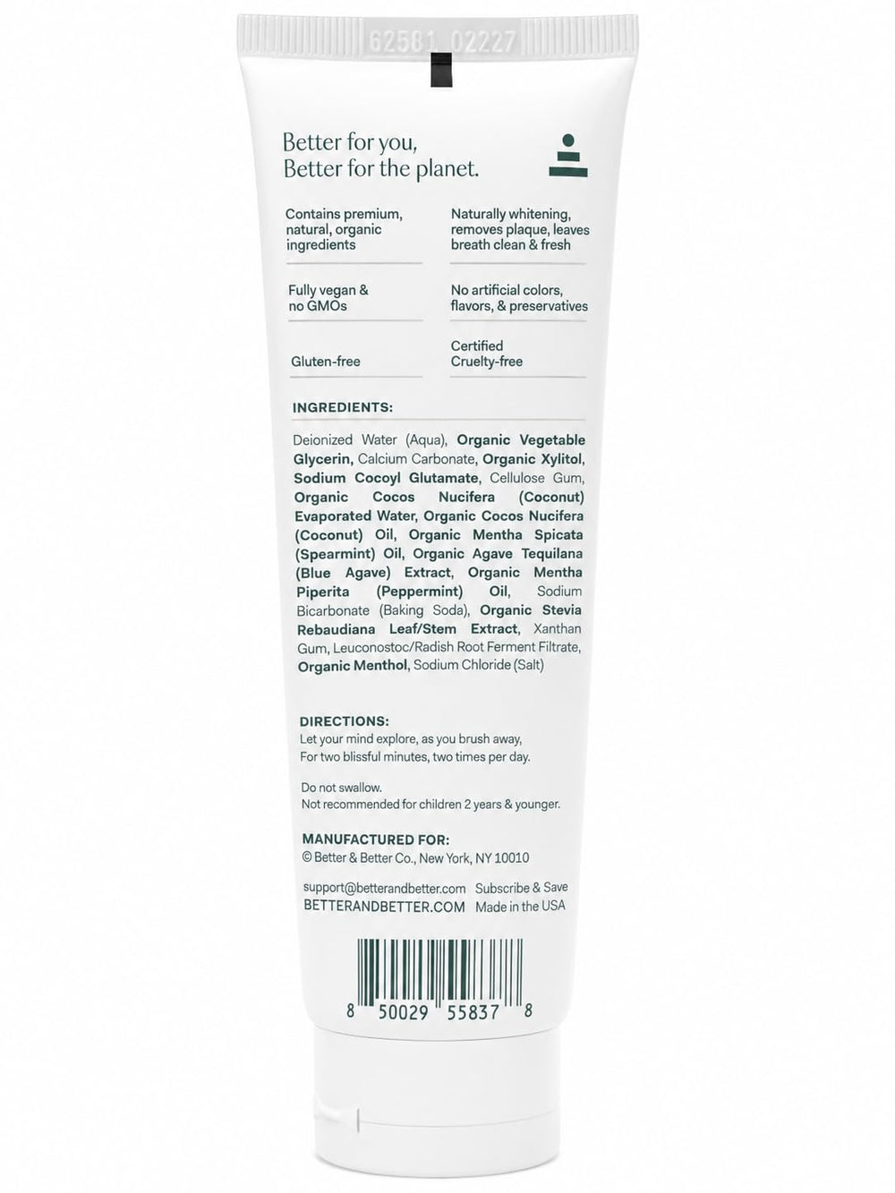 Better & Better persona cepillándose, rutina matutina refrescante