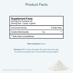 Polvo micronizado Bettervits en primer plano, textura fina fácil disolución
