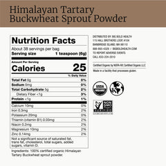 BIG BOLD HEALTH etiqueta nutricional legible con datos clave