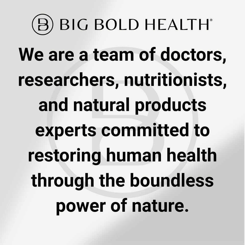 BIG BOLD HEALTH frasco presentado como regalo para bienestar cotidiano