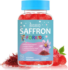 BIGBIO frontal del envase mostrando gominolas y beneficios para calma
