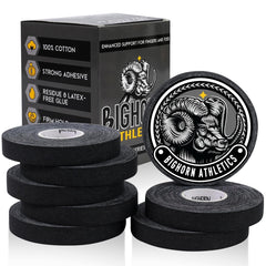 Bighorn Athletics caja frontal mostrando las 8 rollos y beneficios prácticos