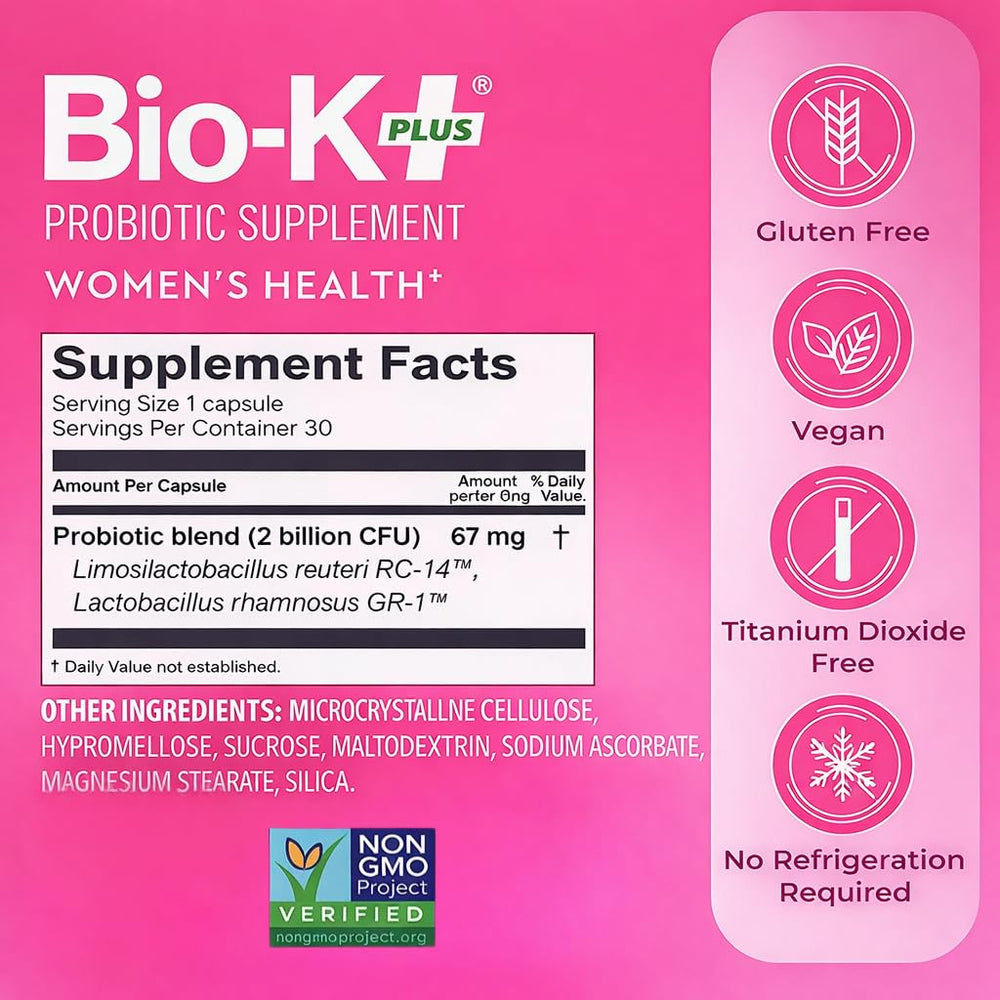 Bio-K Plus etiqueta nutricional enfocada en transparencia y composición