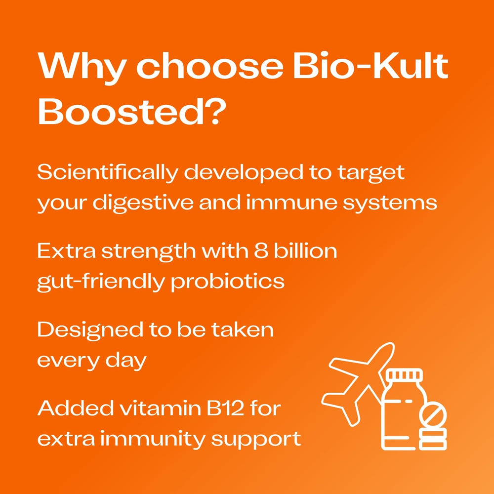 Bio-Kult cápsula en primer plano que revela forma y fácil ingestión
