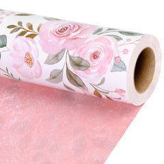 BIOBROWN paquete frontal con diseño de rosas rosadas para regalo elegante